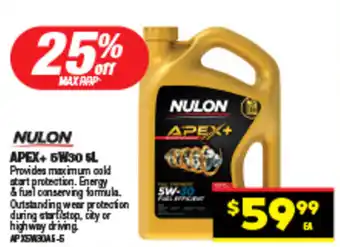 Autopro NULON APEX+ 5W30 5L offer