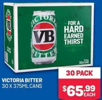 Bottlemart VICTORIA BITTER 30 X 375ML CANS offer