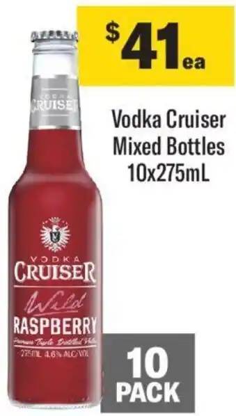 Liquorland Vodka Cruiser Mixed Bottles 10x275mL offer