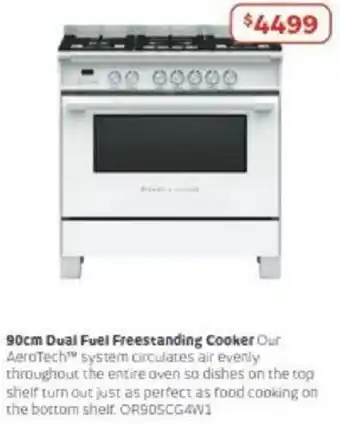 Retravision 90cm Dual Fuel Freestanding Cooker offer