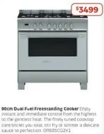 Retravision 90cm Dual Fuel Freestanding Cooker offer