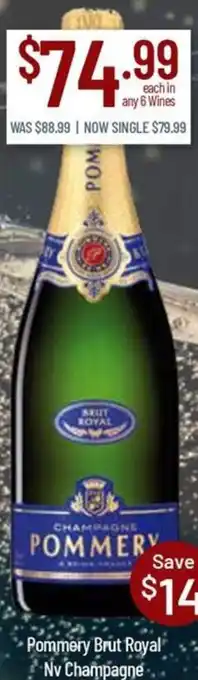 Pommery Brut Royal Nv Champagne
