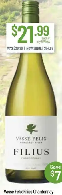 Chambers Cellars Vasse Felix Filius Chardonnay offer