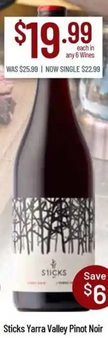 Sticks Yarra Valley Pinot Noir