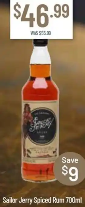 Sailor Jerry Spiced Rum 700ml