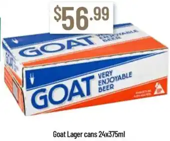 Goat Lager cans 24x375ml