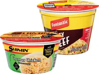 IGA Fantastic or Suimin Bowl Noodles 105-110g Selected Varieties offer