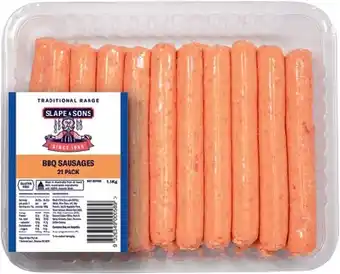 IGA Slape & Sons BBQ Sausages 1.5kg offer
