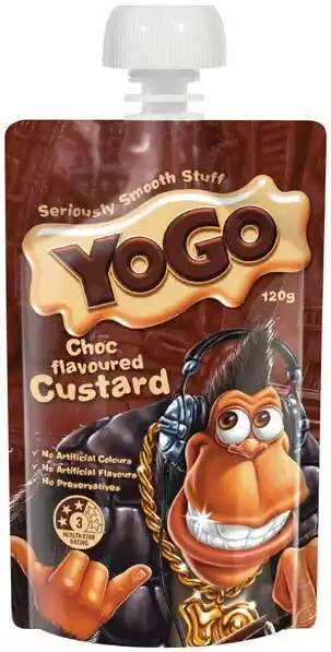 IGA Yogo Chocolate Flavoured Custard 120g offer