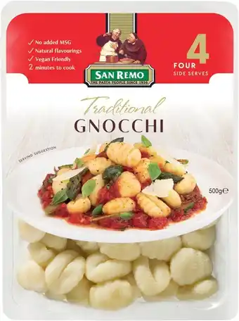 IGA San Remo Traditional Gnocchi 500g offer