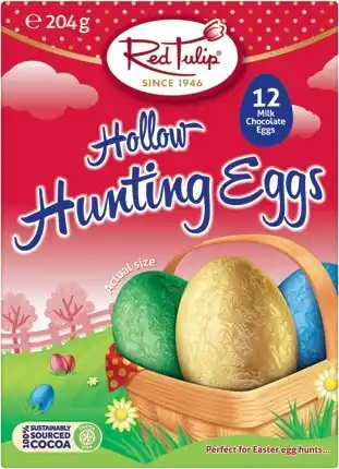 IGA Red Tulip Hollow Hunting Eggs 204g offer