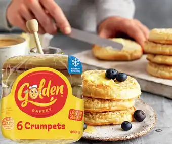 IGA Golden Crumpet Rounds 6 Pack Selected Varieties offer
