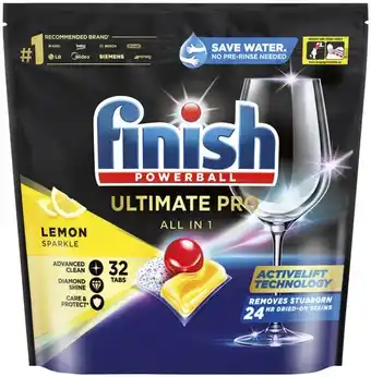 IGA Finish Ultimate Pro All in 1 Dishwashing Tablets 32‑34 Pack Selected Varieties offer