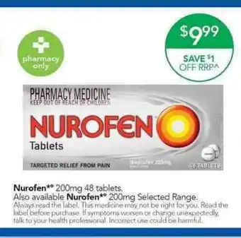 Terry White Nurofen 200mg 48 Tablets offer