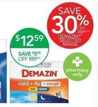 Demazin Cold & Flu + Cough Day/NIght 48 Capsules