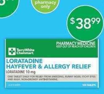 Loratadine Hayfever & Allergy Relief