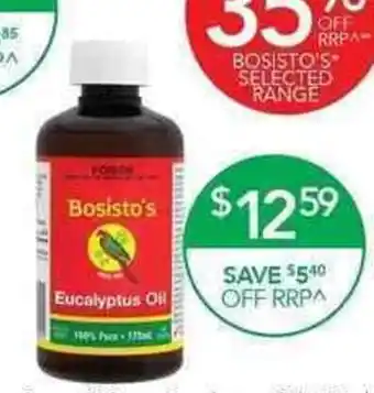 Terry White Bosisto's Eucalyptus Oil 175ml offer