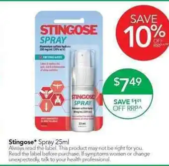 Stingose Spray 25ml
