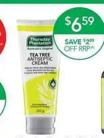 Thursday Plantation Tea Tree Antiseptic Cream 100g
