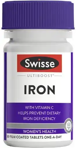 Coles Swisse Ultiboost Iron Tablets 30 Pack offer