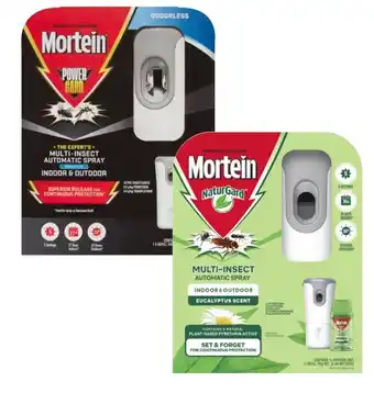 Coles Mortein PowerGard/NaturGard Multi-Insect Automatic Spray indoor & Outdoor 1 Pack offer