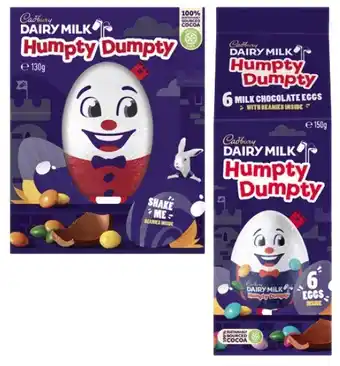 Coles Cadbury Humpty Dumpty Gift Box 130g-150g offer