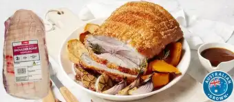 Coles Coles Australian Pork Shoulder Roast Boneless offer