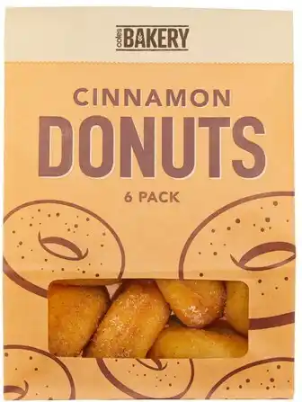 Coles Coles Bakery Cinnamon Donuts 6 Pack offer