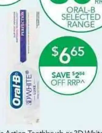 Oral-B 3D White Luxe Perfection Toothpaste 95g