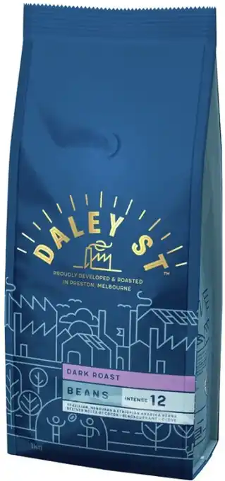 Coles Daley St Coffee Beans or Ground 1kg offer