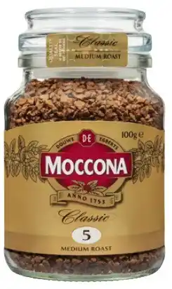 Coles Moccona Freeze Dried Instant Coffee 95g-100g offer