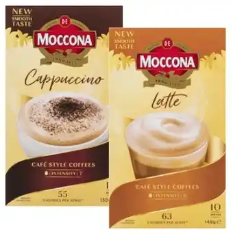 Coles Moccona Café Classics Coffee Sachets 10 Pack offer