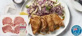 Coles Coles Australian Pork Loin Chops Large Tray offer