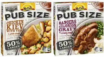 Coles McCain Pub Size Meal 480g-500g offer