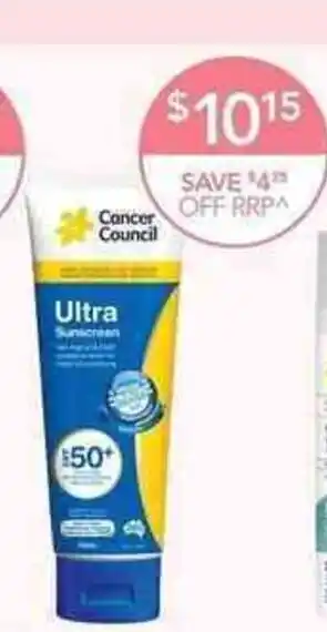 Terry White Cancer Council Ultra offer