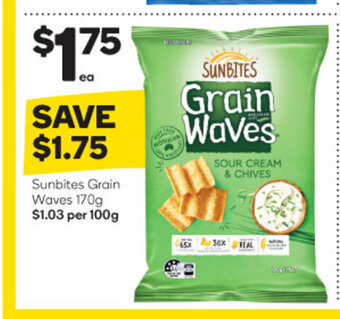 Woolworths Sunbites Grain Waves 170g offer