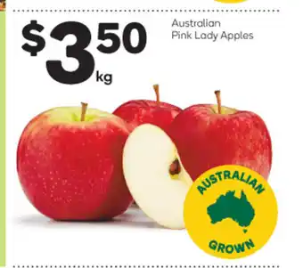 Woolworths Australian Pink Lady Apples per kg offer