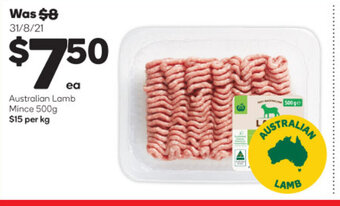 Woolworths Australian Lamb Mince 500g offer