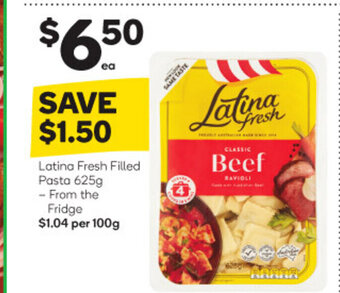 Woolworths Latina Fresh Filled Pasta 625g offer