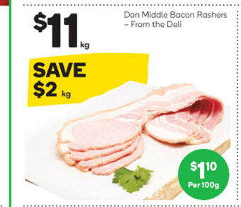 Woolworths Don Middle Bacon Rashers offer