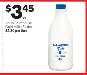 Woolworths Pauls Farmhouse Gold Milk 1.5 Litre offer
