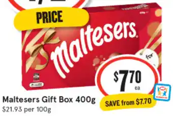 IGA Maltesers Gift Box 400g offer