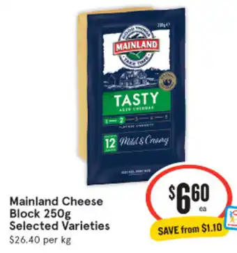 IGA Mainland Cheese Block 250g offer