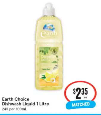 IGA Earth Choice Dishwash Liquid 1 Litre offer