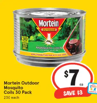 IGA Mortein Outdoor Mosquito Coils 30 Pack offer