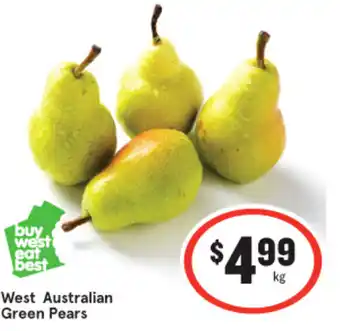 IGA West Australian Green Pears offer