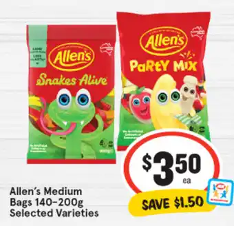IGA Allen's Medium Bags 140-200g offer