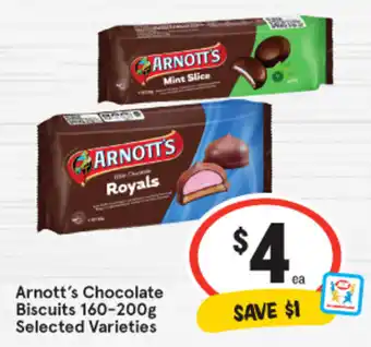 IGA Arnott's Chocolate Biscuits 160-200g offer