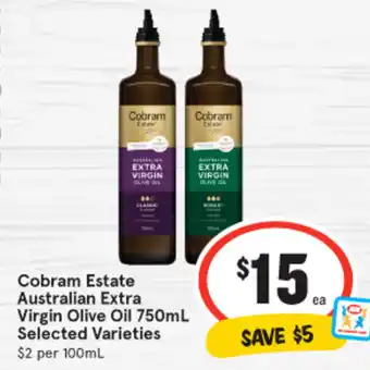 IGA Cobram Estate Australian Extra Virgin Olive Oil 750mL offer