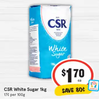IGA CSR White Sugar 1kg offer